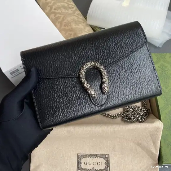 Firstbag ru mini Gucci bag Dionysus chain leather 0509